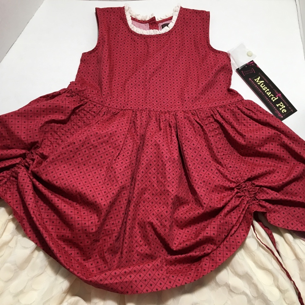Mustard Pie Emmaline Dress Mystic Evergreen Red 12
